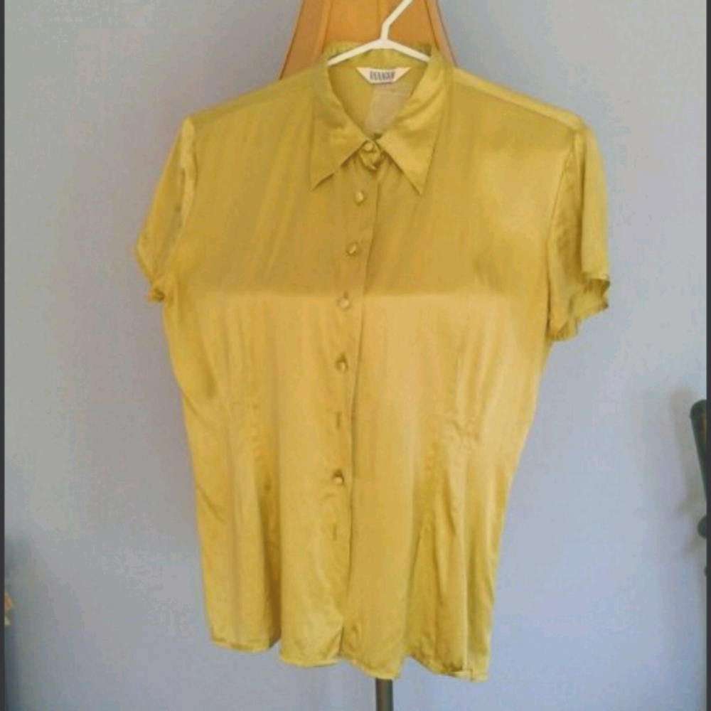 Green Apple silk shirt